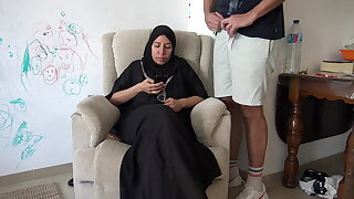 Arab milf gets big cumshot stranger horny masturbating stepson